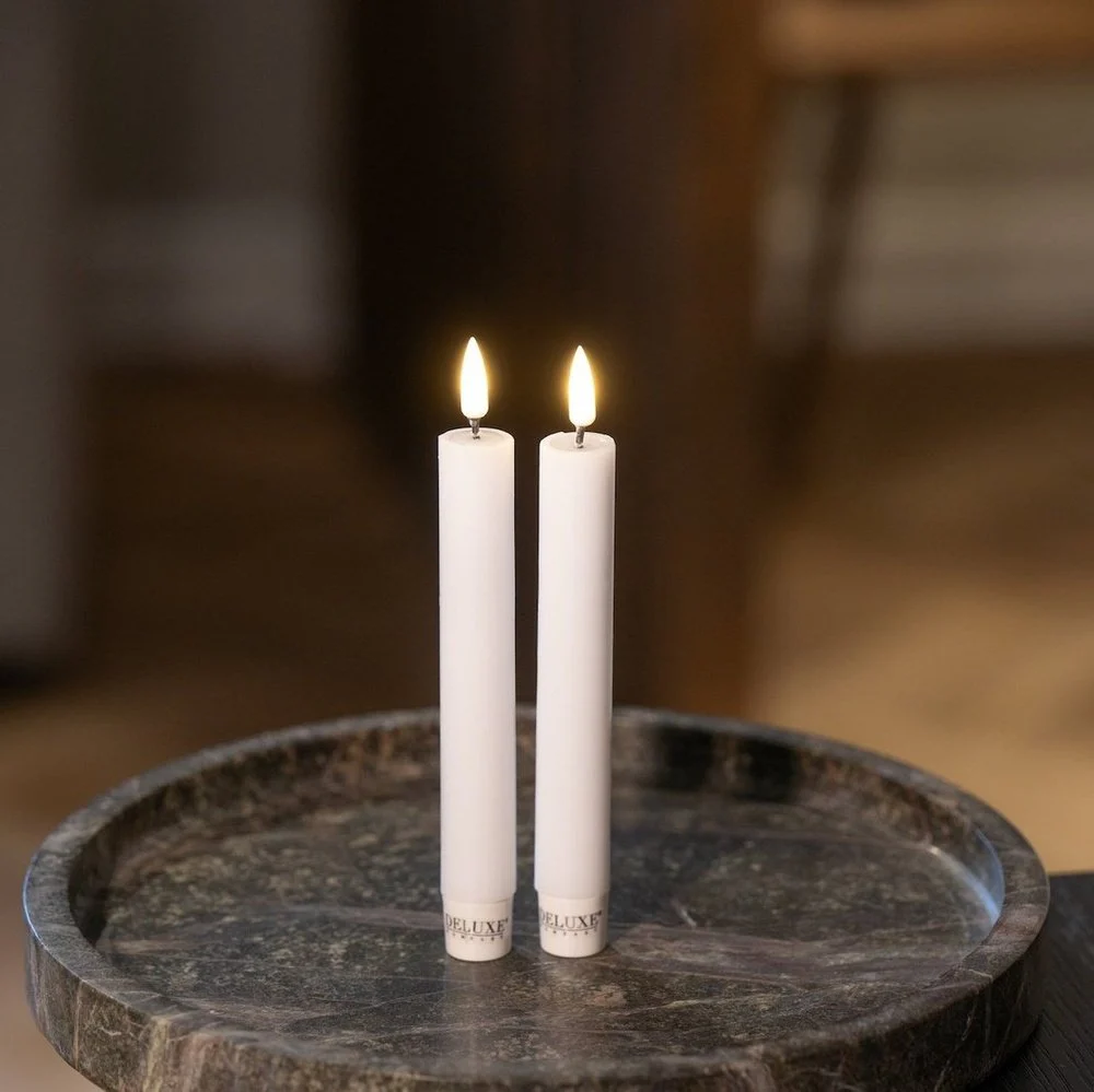 Batteriljus kronljus 2-pack 15cm - Korg & Hantverkshuset