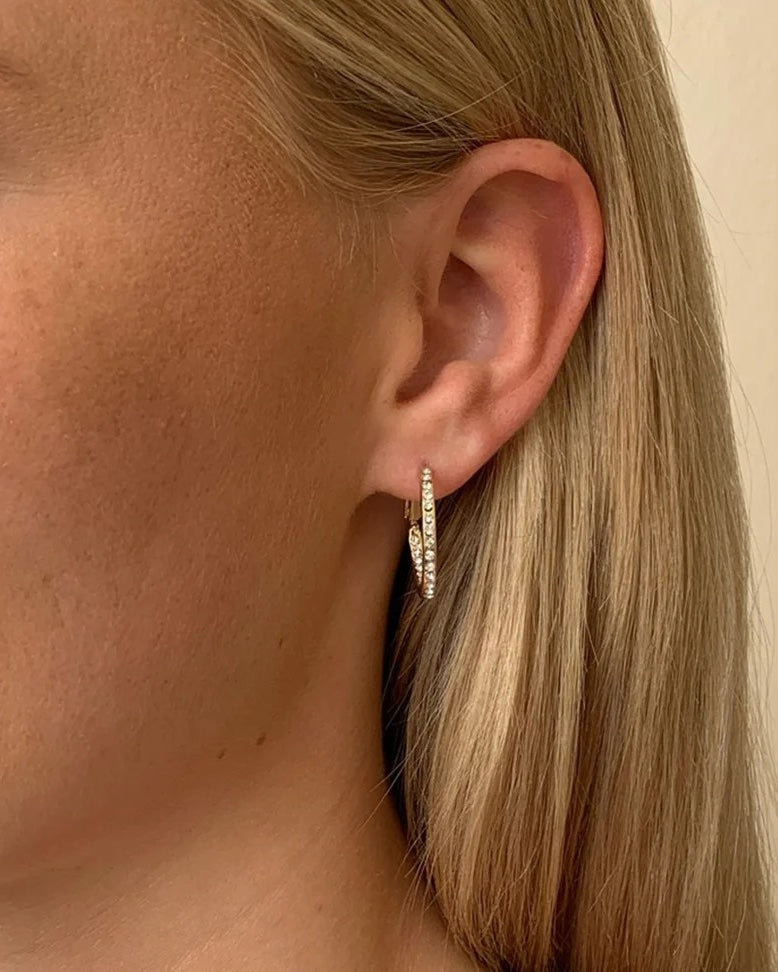 Örhänge Story small ring Guld