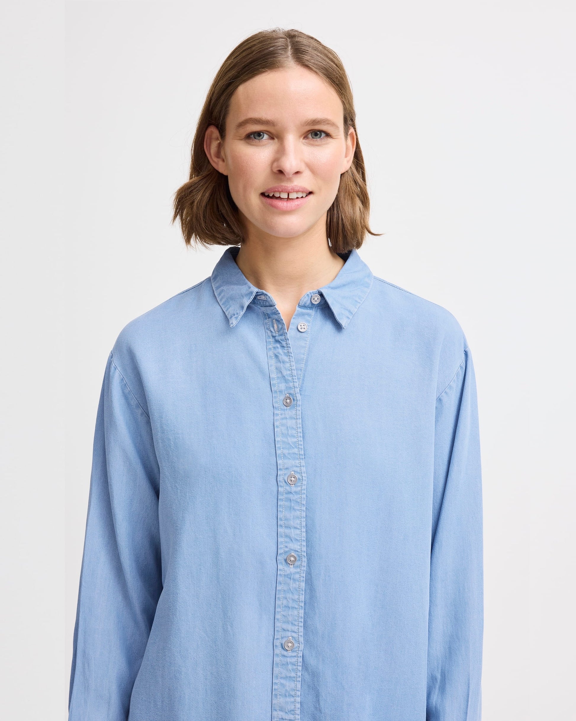BYKOSMO Skjorta Light blue denim