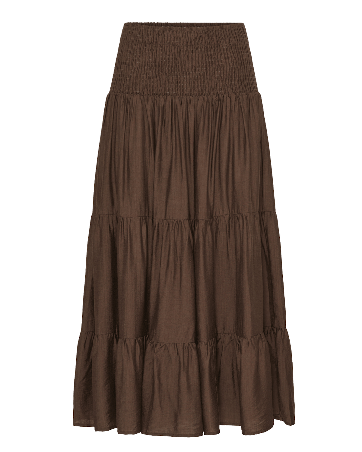 BYJOANNIE Smockad kjol French roast