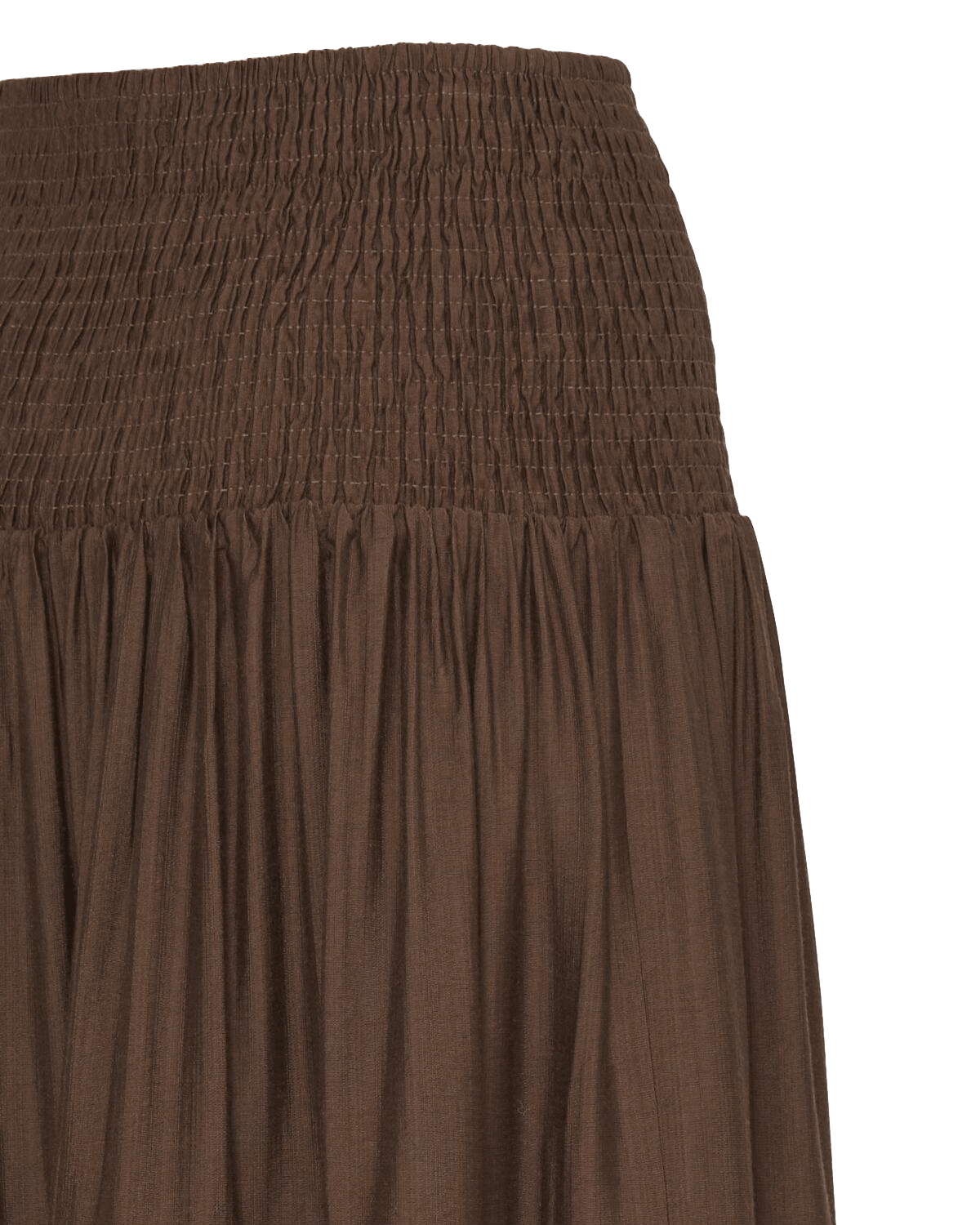 BYJOANNIE Smockad kjol French roast