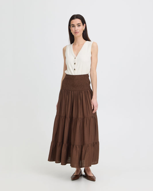 BYJOANNIE Smockad kjol