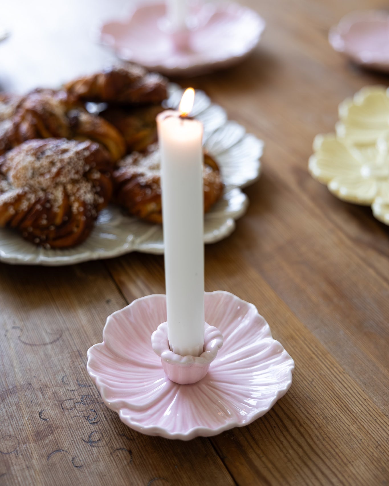 Botanik ljusstake Ljusrosa