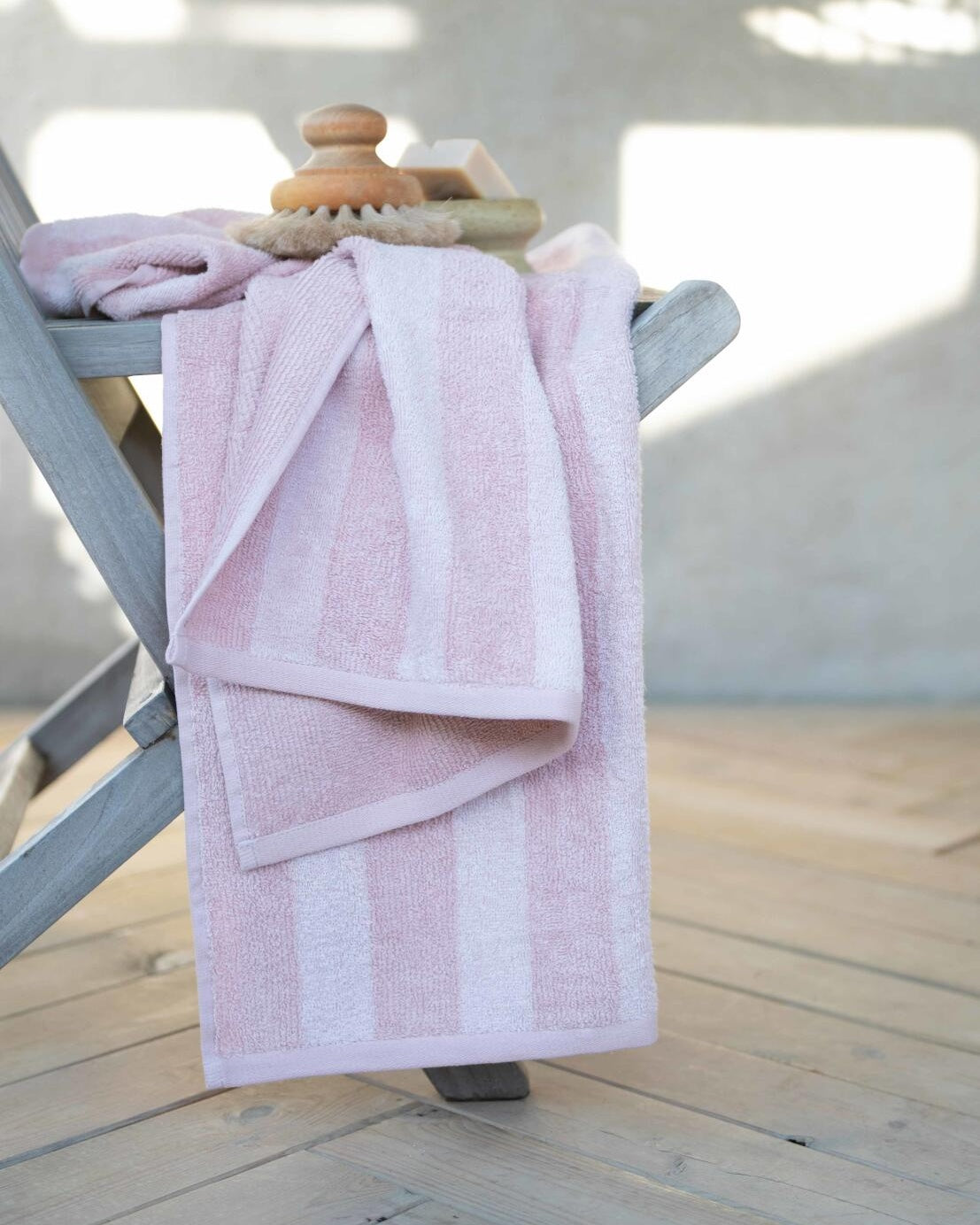 Frottéhandduk stripe
