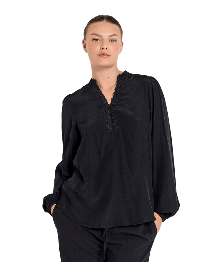 FQTESSY Blus Svart