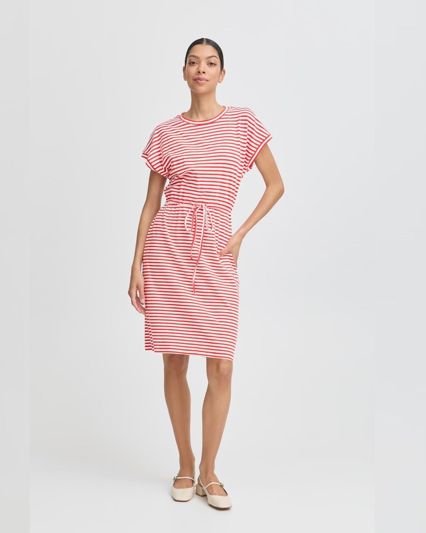 BYPANDINNA Klänning Flame stripe mix