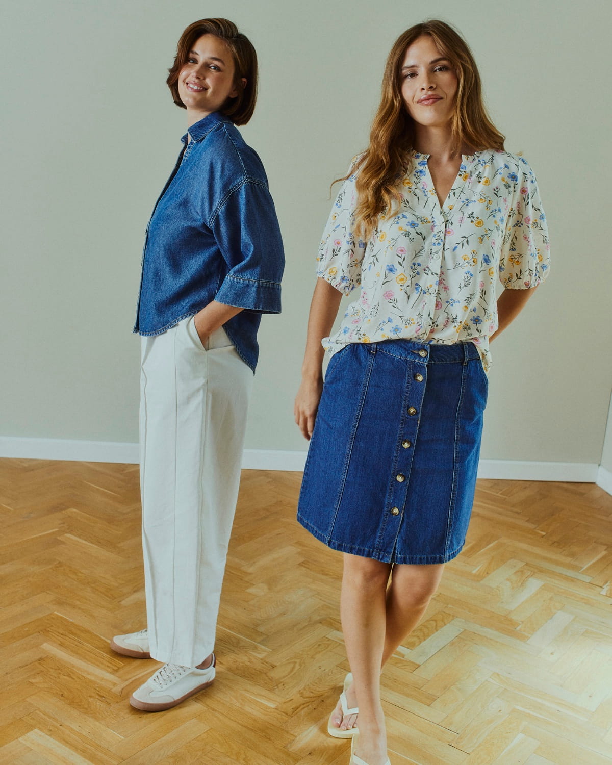 FQALIA Jeanskjol Medium Blue Denim