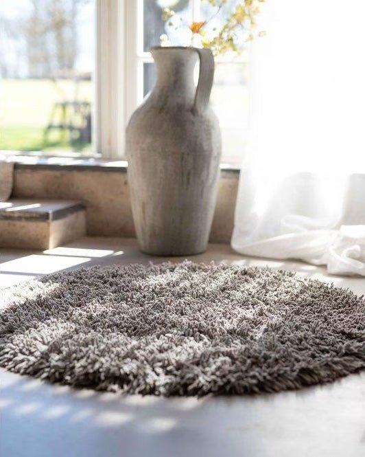 Badrumsmatta Maddox Ø 100 cm Grå