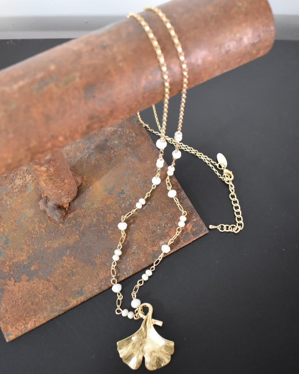 Halsband Ginko Guld