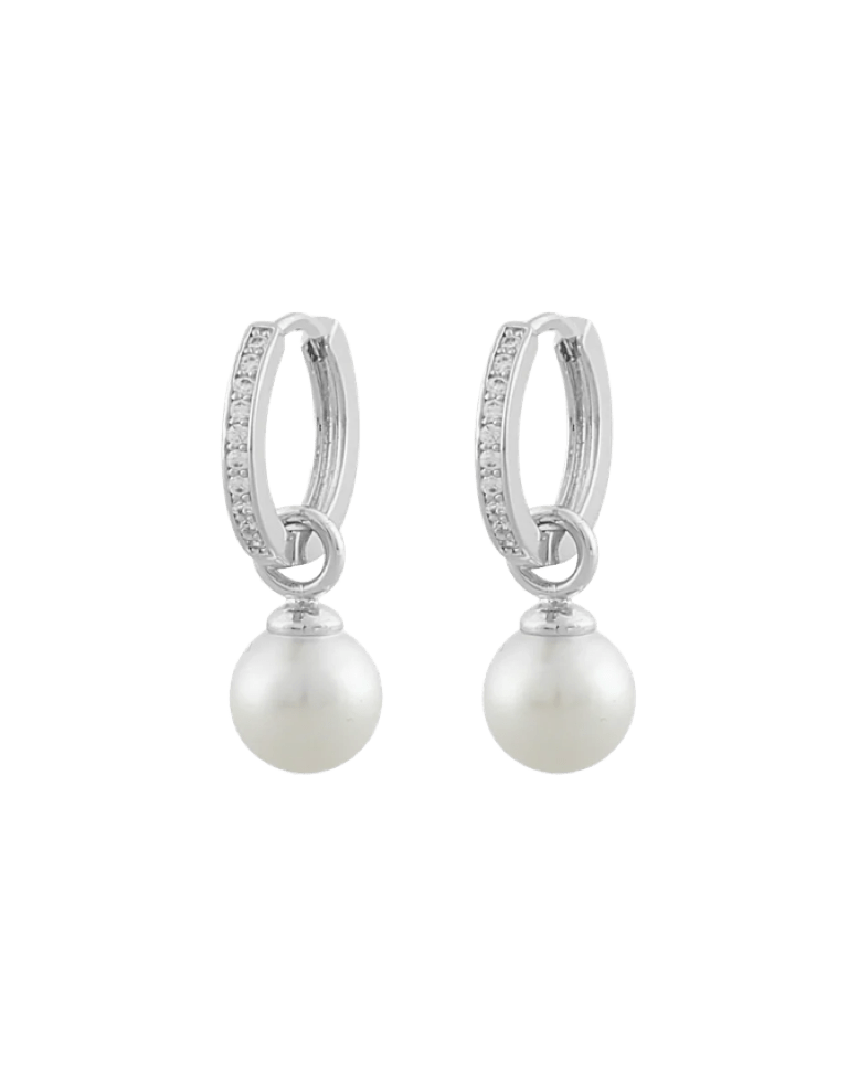 Örhänge Core pearl Silver