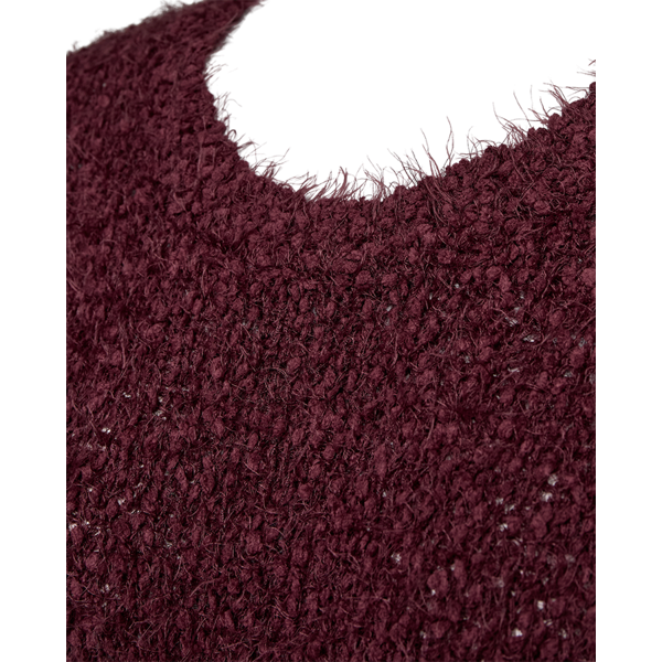 FQPOPSY PULLOVER port royal melange, vinröd